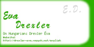 eva drexler business card